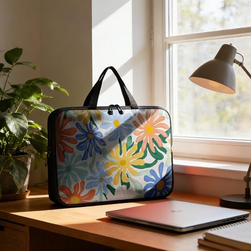 Maletín para portátil de 17 pulgadas con diseño floral miniatura 6