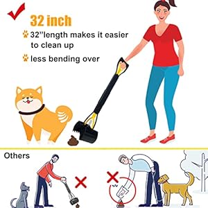   32-Tall-Pooper-Scooper-Large-Pooper-Scooper-for-Dogs-Heavy-Duty-Dog-Pooper-Scooper-with-Long-Handle-High-Strength-Durable-Spring-Foldable-Dog-Poop-Pick-Up
