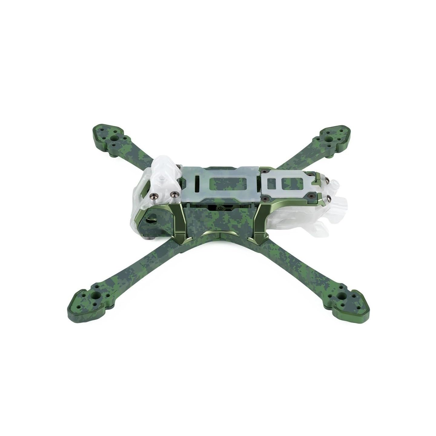 Kit telaio 5 X FPV Freestyle for drone da corsa da 5 pollici Quadcopter fai da te cinematografico FPV build(Back AL parts CamoY)