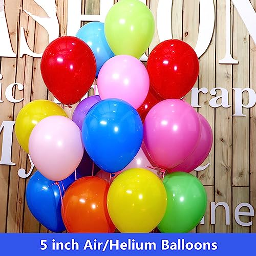 Image of 5 inch Red Party Balloons, 100 pcs Mini Latex Balloons for Birthday Wedding Baby Shower Decorations(Red)