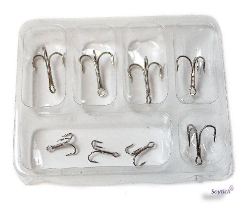 8 Treble Hooks Fish Hooks Treble Treble Hooks Fear Drilling (DRILLINGE022) Sports & Outdoors