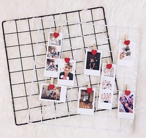 Franklite Iron Square shape hanging Grid frame for home Decoration, wall, photog, collage photo, key, as per your requirement (Black) Frame (45By65cm) 1Pcs 3