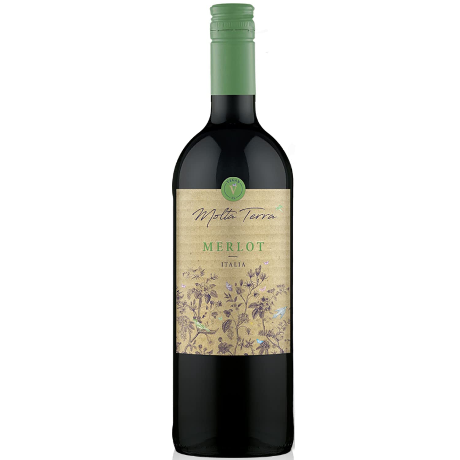 Al Dente Molta Terra Merlot Rotwein Wein halbtrocken Italien 1Liter I Versanel Paket