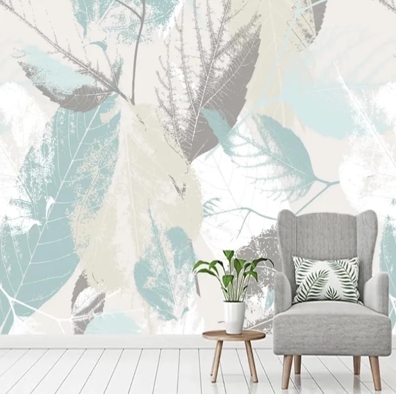 Art 3D papier peint moderne feuilles grand format décor mural chic