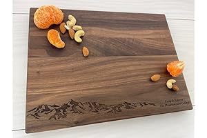 Mountain Board Themed Custom Cutting Board: A Perfect Giftidea for Mountain Lovers