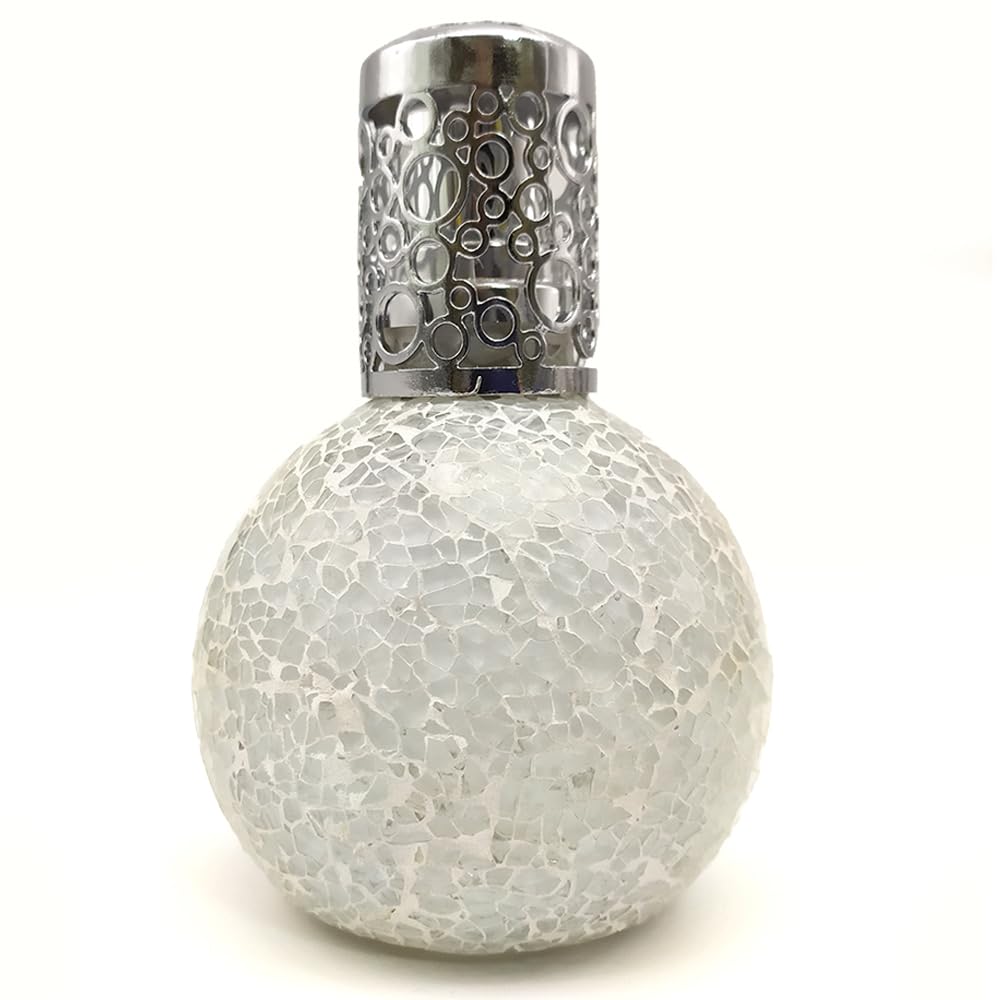 Pack Ahorro Lámpara Catalítica Mosaico Blanco + Fragancia Aroma Cotton Clean 500ml. Elimina malos olores e impurezas, perfuma y limpia.