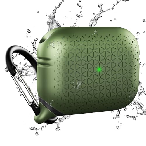 Catalyst Waterproof Case for AirPods Pro 2nd Generation and AirPods Pro 1st Generation - Wireless and USB-C Charging Compatible One Piece Design High Drop Protection Case with Carabiner