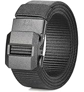 EZL Men's Tactical Ratchet Belt, 1.5" Nylon Web CCW/EDC Duty Belt for Casual & Work, No Holes Adj...
