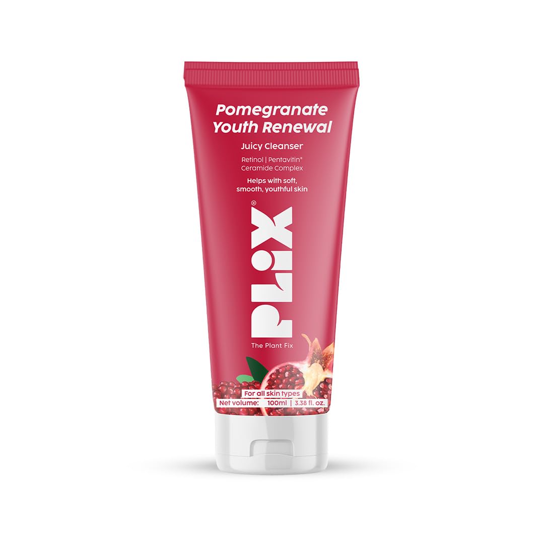 PLIX- THE PLANT FIX Pomegranate Youth Renewal Juicy Face Wash Cleanser | Youthful Glow | Hydration | Smooth & Soft Texture | Retinol GS 50 | Pentavitin | Safe for Daily Use | For Men & Women-image-44