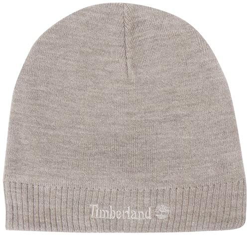 Timberland Knit Logo Beanie, Basco Uomo, Light Grey,
