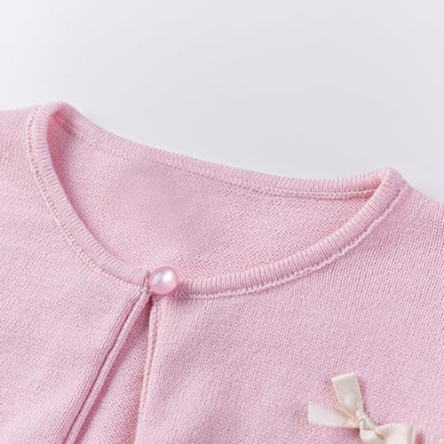 Toddler Little Girls Cardigan Long Sleeve Cotton Sweater Toddler Kids Lightweight Knit Cover Up3