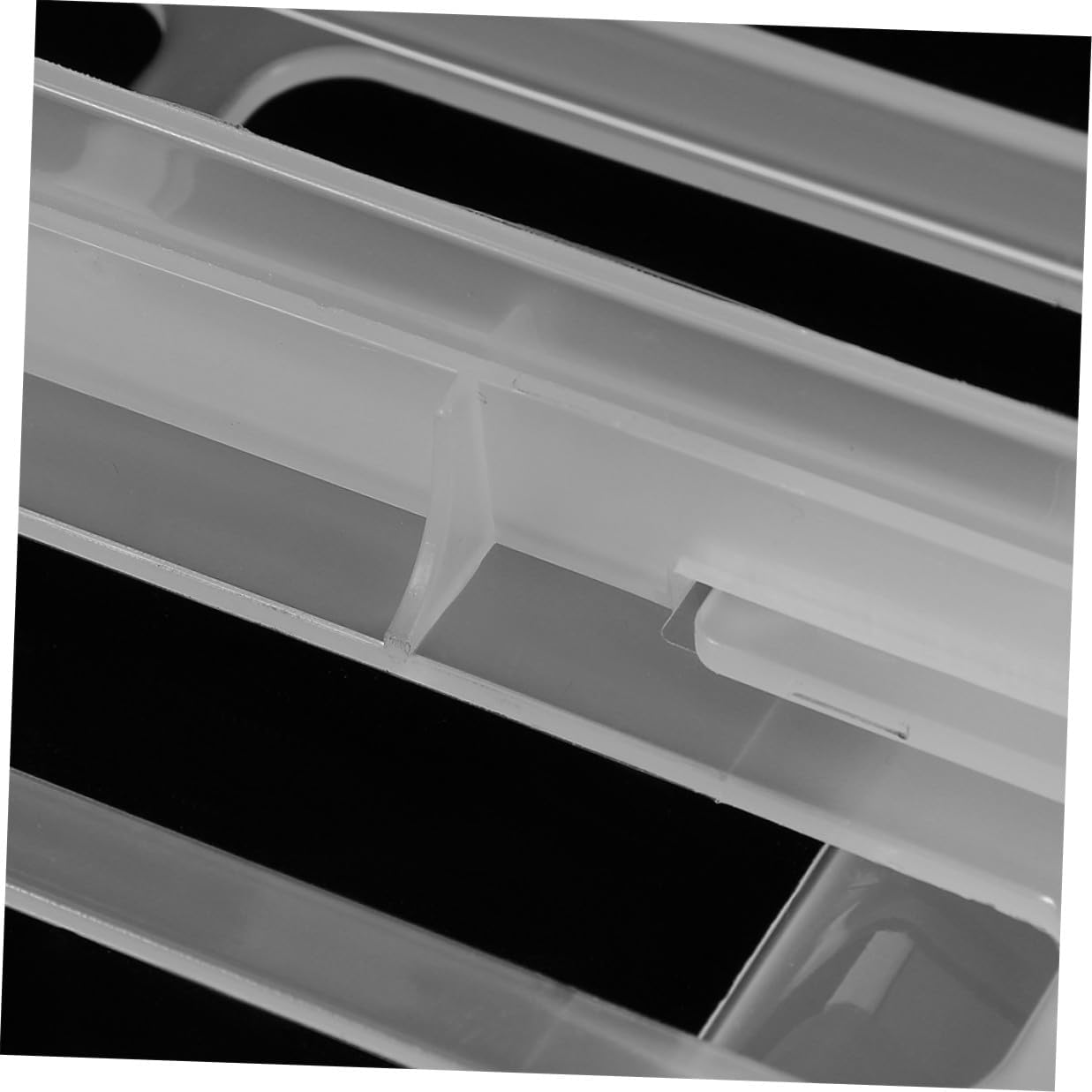 6pcs Adjustable Refrigerator Dividers 10.22 Inch Plastic Fridge Shelf Separators with Clip-on Design for Efficient Kitchen Food and Drink Organization