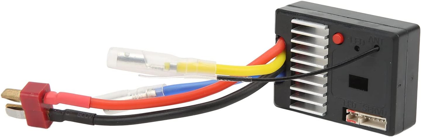 RC ESC Circuit Receiver Board, 1/14 RC Receiver ESC Circuit Board Stable Performance Black Good Heat Dissipation RC Accessory for Car Model