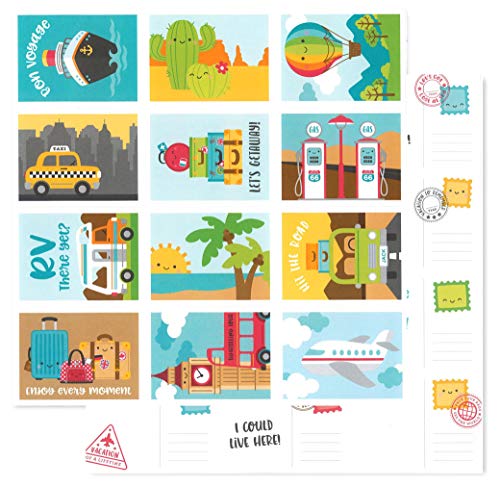 I Heart Travel Paper 12X12 Pack, 12 " x 12" - Image 3