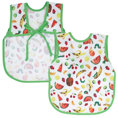 Image of BapronBaby Eric Carle Tropical Fruit Bapron - No Neck Tie Safer Bib for Baby & Toddler - Soft Waterproof Stain Resistant - Machine Washable - Sz Baby/Toddler 6m-3T