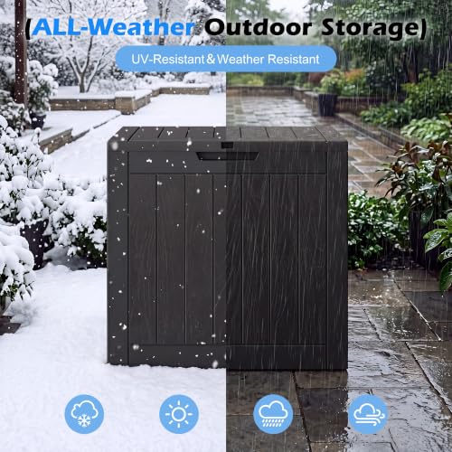 Image of Outdoor Storage Box Waterproof, 35 Gallon Deck Box for Patio Storage
