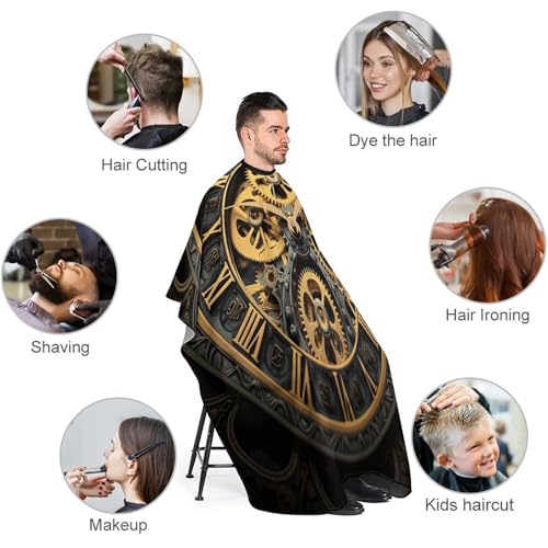 Capa de Corte de Pelo Ajustable para Barbero miniatura 3
