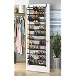 Whitmor 36 Pair Over-The-Door Rack-Gunmetal Gray Shoe Organizer - Image 3