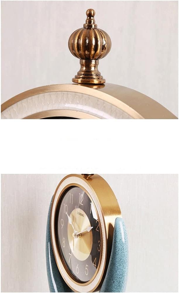 Living Room Table Clock/Creative Stylish Home Desktop Clock/Light Luxury Simple Table Clock/Mantel Clock Desk Clock