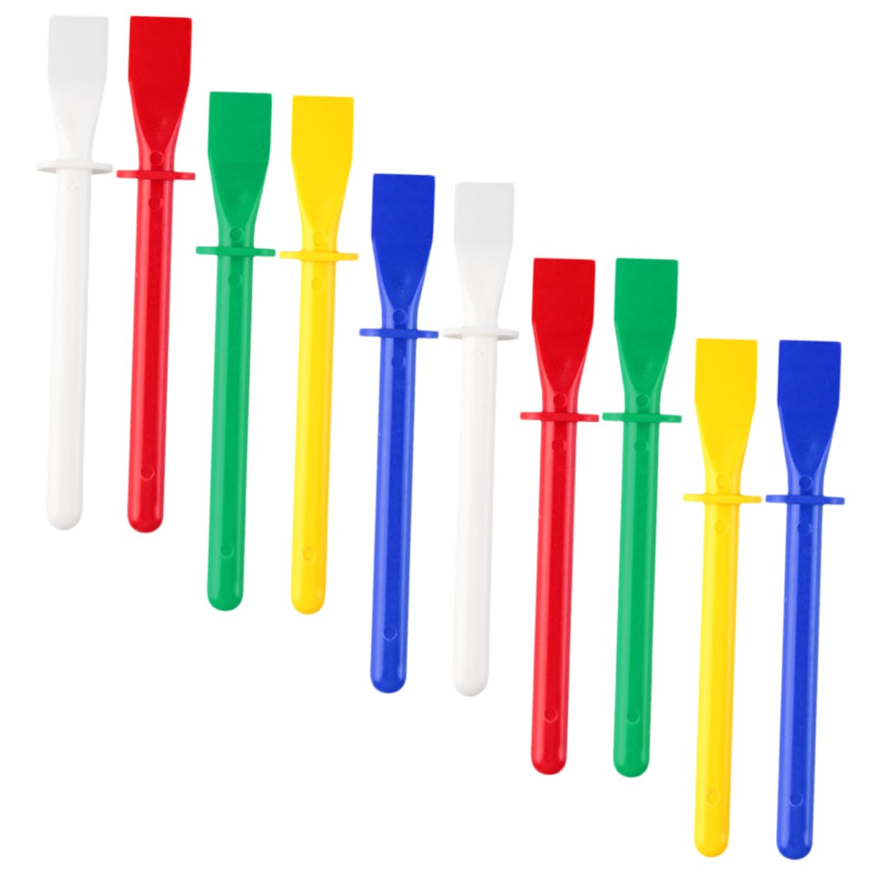 jojofuny 4 Set Striscio Di Colla Fai Da Te Kit Tie Dye Nastro Adesivo Distributore Di Nastro Colla Stick Glue Raschietto Per Colla Spatola Per Colla Per Cuoio Materiale Pp 10 Pezzi * 4
