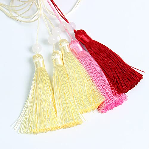 5 Bolsas de Tela Vacías Chinas con Cordón y Borla miniatura 4