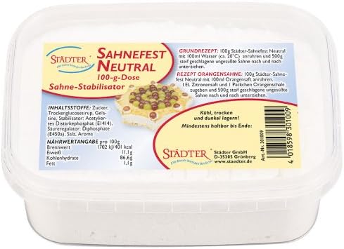 Stabilizer for Whipping Cream, Neutral