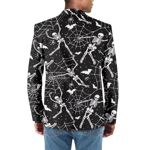 Mens Halloween Sport Jacket Lightweight Men's Suit Jacket for Party Banquet Lapel Mens Sport Coats with Pockets4