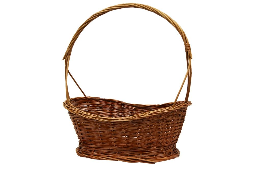 Cesta DE Mimbre 1 Piso Grande para lotes para Navidad para ofrendas de Flores 69x40x82