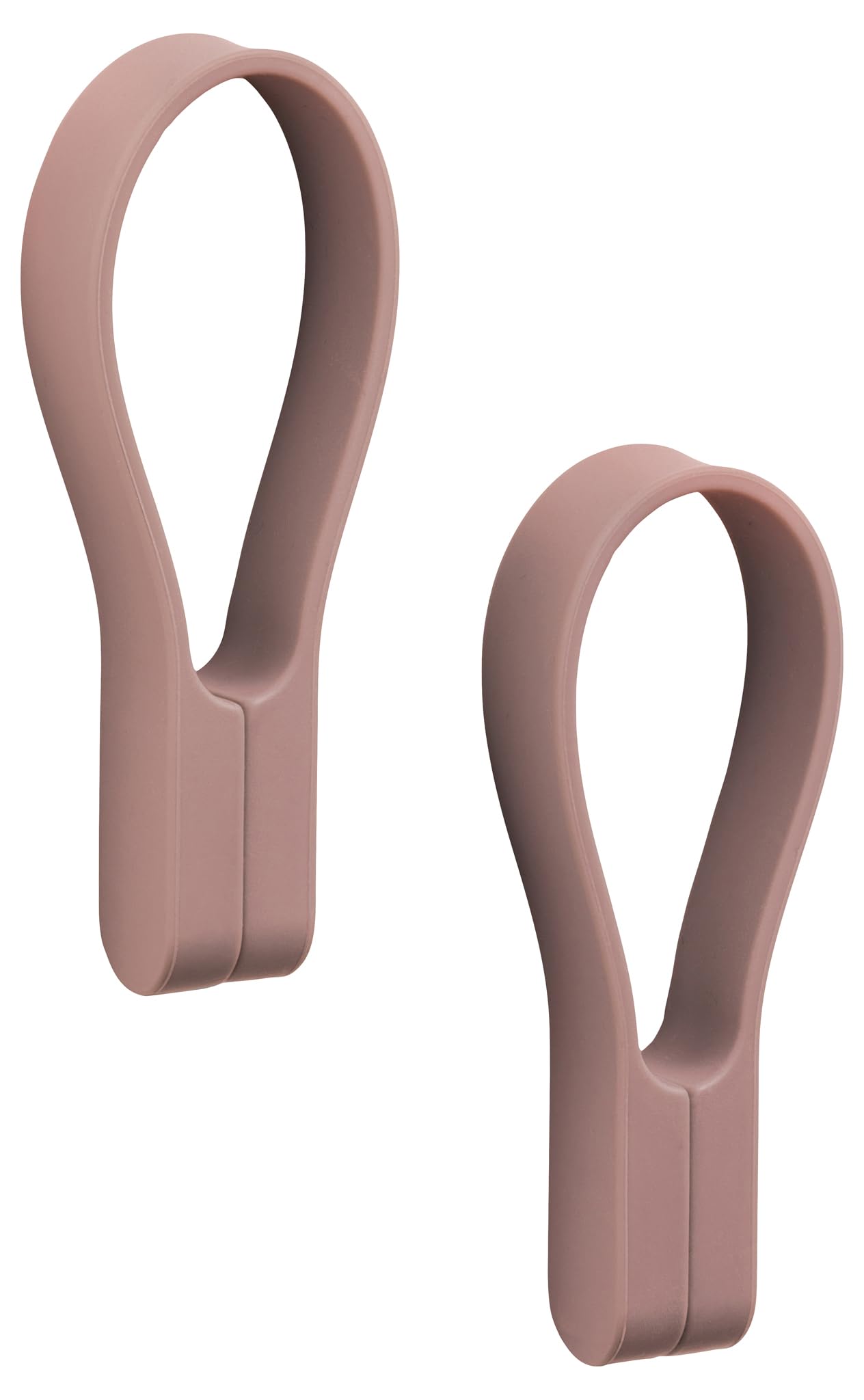 Zone Denmark Loop Towel Clips, Towel Hangers, Magnetic Towel Clips, Clips/Pegs for Hand Towels and Tea Towels, 9 cm, 2 pcs, Peach Red (Red)