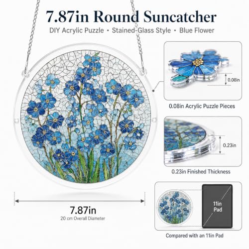 Acrylic Jigsaw Puzzle Suncatcher Kit Bloom Whisper Sun Catcher Puzzles — view 4