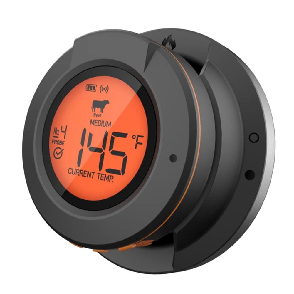 TORR TermóMetro de Horno Inteligente ElectróNico InaláMbrico Bluetooth Barbacoa Cocina TermóMetro de Comida Barbacoa