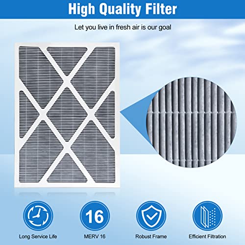 X6675 Air Filter Healthy Climate Carbon Clean 20 X 25 X5 Filter Compatible With Lennox X6675 Merv 16 Filter Home Furnace Filter For Hvac System-1 Pack #TOP2