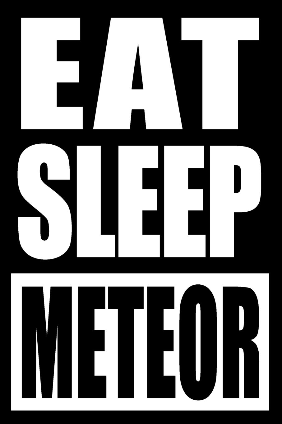Eat Sleep Meteor | Gift Notebook for a Meteorologist, Medium Ruled Journal