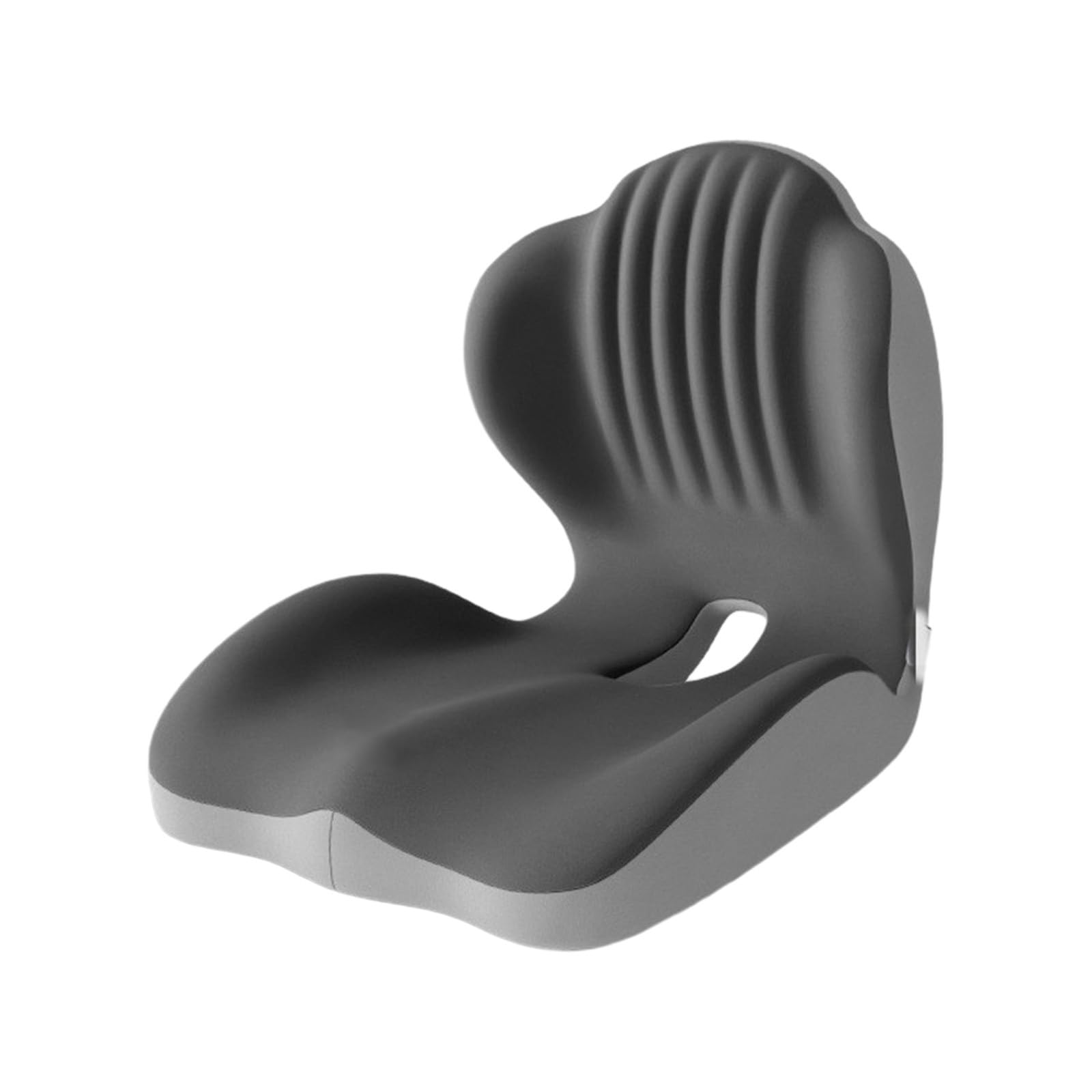 Ergonomic Seat Cushion with Lumbar Support, High Density Memory Foam Pad, Comfortable Cushion for Office Chair, Car Interior and Daily Home Use (Grey 2)