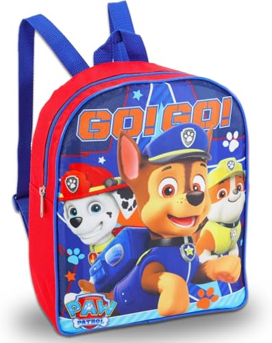 Paw Patrol Mini Backpack for Girls - Bundle with 12" Small Backpack Featuring Chase, Marshall, Rubble Plus Stickers and More | Paw Patrol Travel Bag Set for Kids2