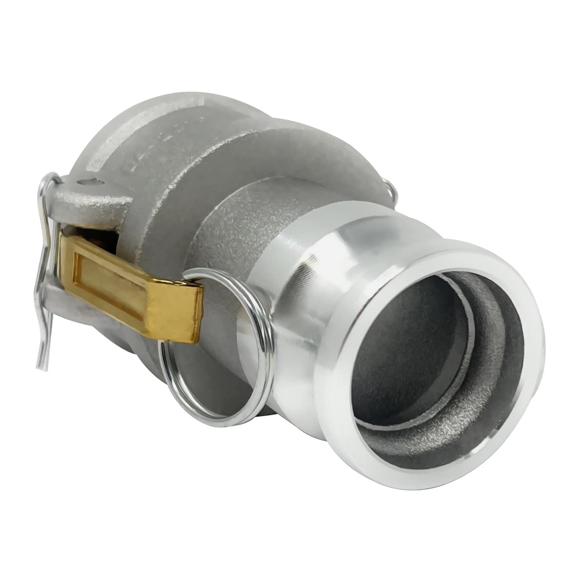 Gloxco Acoplamiento de manguera de leva y ranura de aluminio, reductor, Camlock hembra de 2 pulgadas x Camlock macho de 1.5 pulgadas (CAM-2015-DA-AL)
