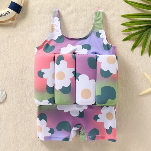 Image of Kids Boys Girls Floatation Swimsuit with Adjustable Buoyancy Baby Float Suit Swim Vest One Piece Swimwear Bathing Suit