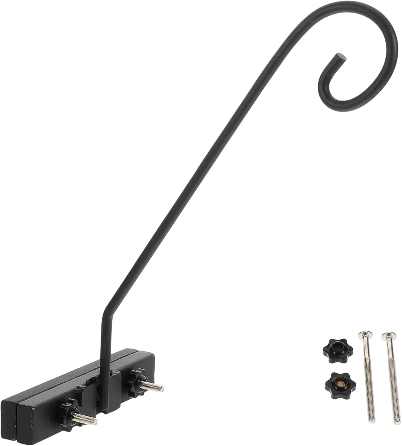 Heavy Duty Hanging Flower Rack for Railing Sturdy Metal Plant Hanger with Hooks for Outdoor Balcony Garden and Patio Space-saving Flower Pot Holder
