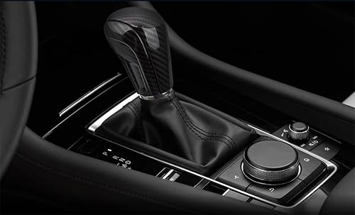 Miniatura 6 de HNLUY Moldura para Mazda M3 CX-30 CX-50 Accesorios Cubierta de Pomo de Cambio Automático Cubierta de Tapón Protector Interior Deportivo Estilo -