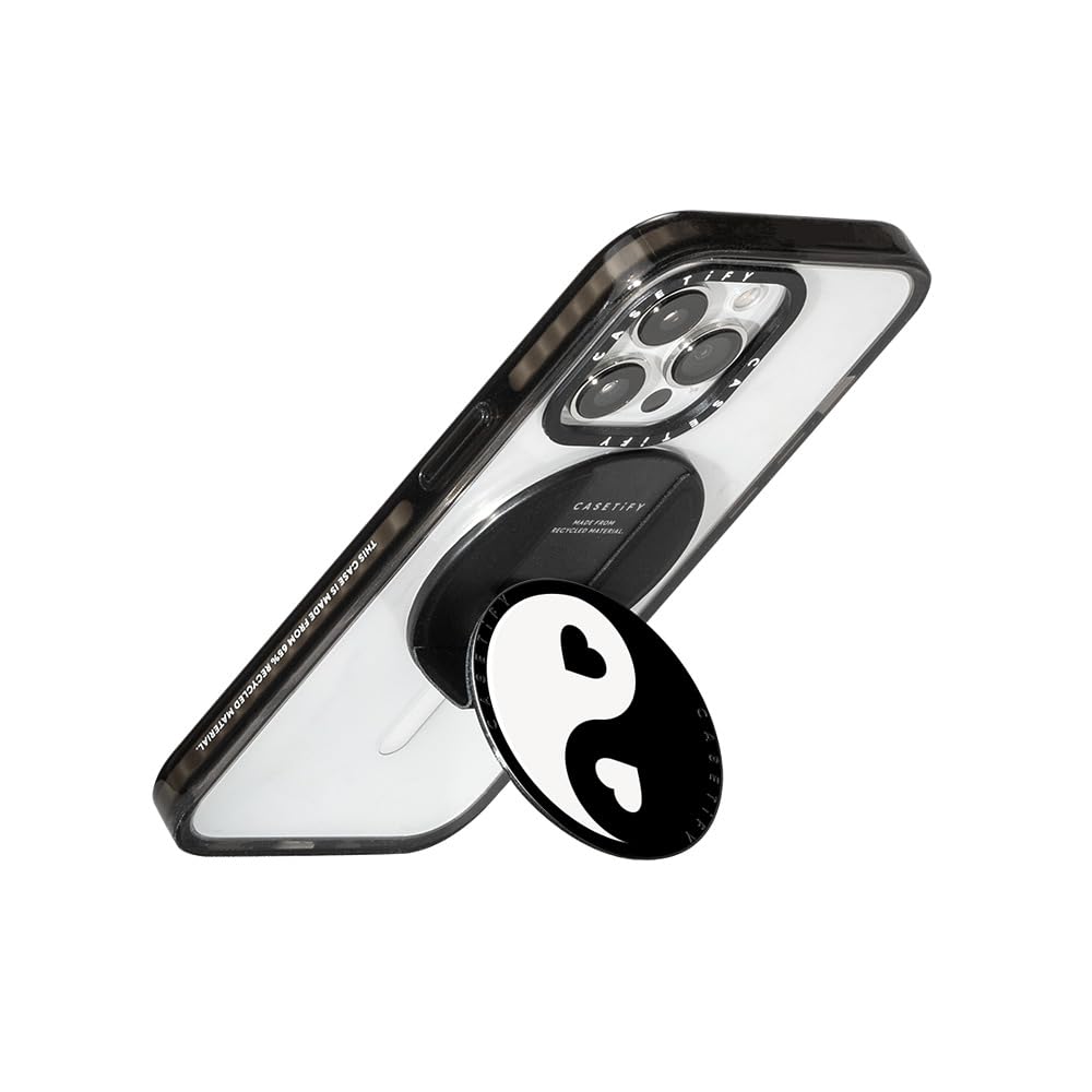 CASETiFY iPhoneケース MagSafe対応グリップ付き Amazon.co.jp: CASETiFY スナップグリップスタンド Magsafe対応 -陰陽