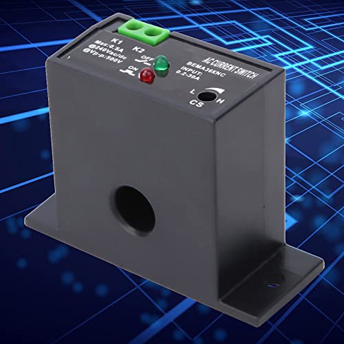 Interruptor de corriente CA ajustable autoalimentado de 0,2-30A con detección normalmente abierta 3