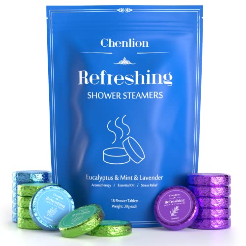 Shower Steamers Aromatherapy 18-Pack Shower Bombs For Women, Eucalyptus Lavender Menthol Essential Oil Shower Steamer, Organic Shower Tablets Valentines Day Birthday Gifts For Women Men #TOP1