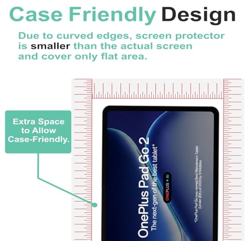 Image of Wisely Premium Screen Protector Compatible for ONEPLUS PAD GO 2 |12.1 inch| Anti-Scratch Tablet Glass Guard - 9H Ultimate Protection -Bubble-Free Easy installation kit - HD Clear