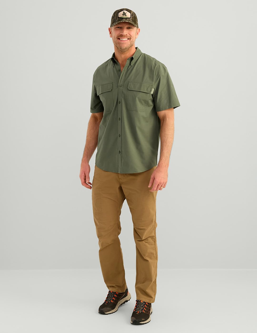 Nomad Mens Huntley Short Sleeve Button Down Hunting Lifestyle Shirt - Image 2
