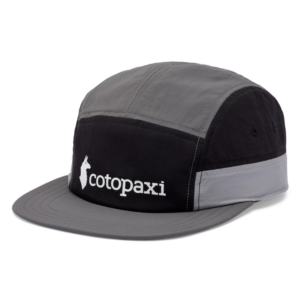Cotopaxi Unisex Black-Cinder Men's Tech 5-Panel Cap, Black/Cinder, One Size