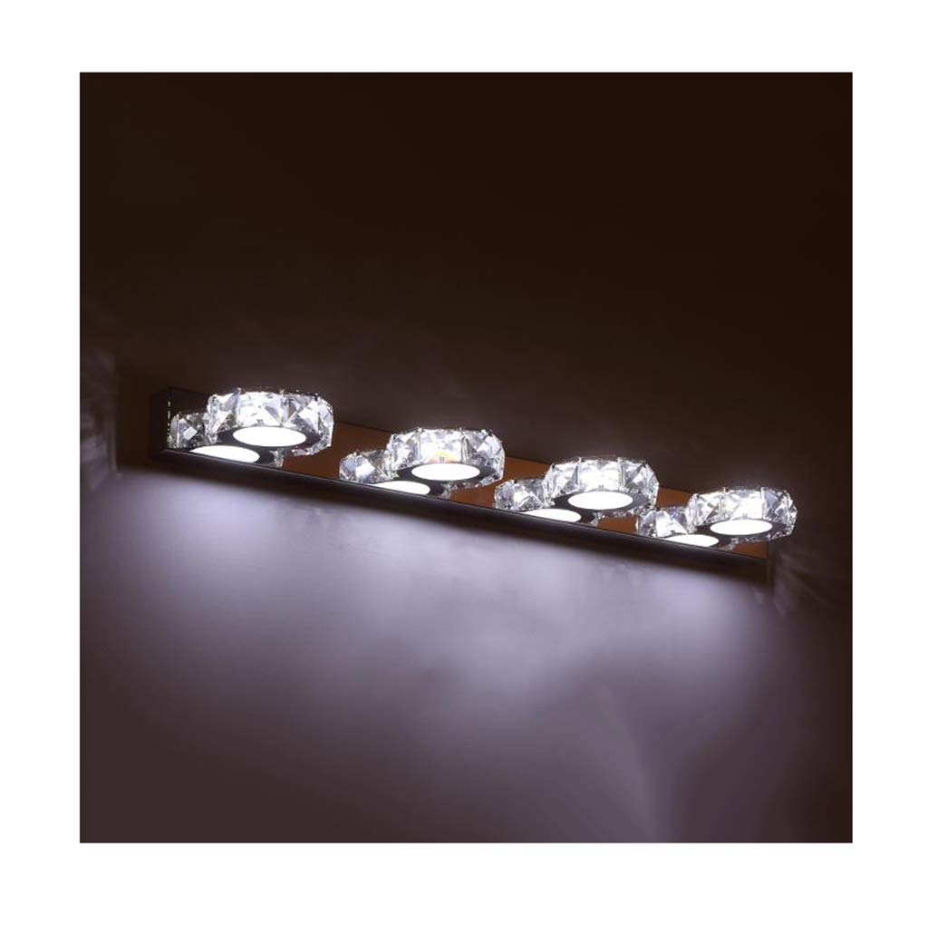 Lampe miroir LED salle de bains en cristal applique murale moderne 63cm