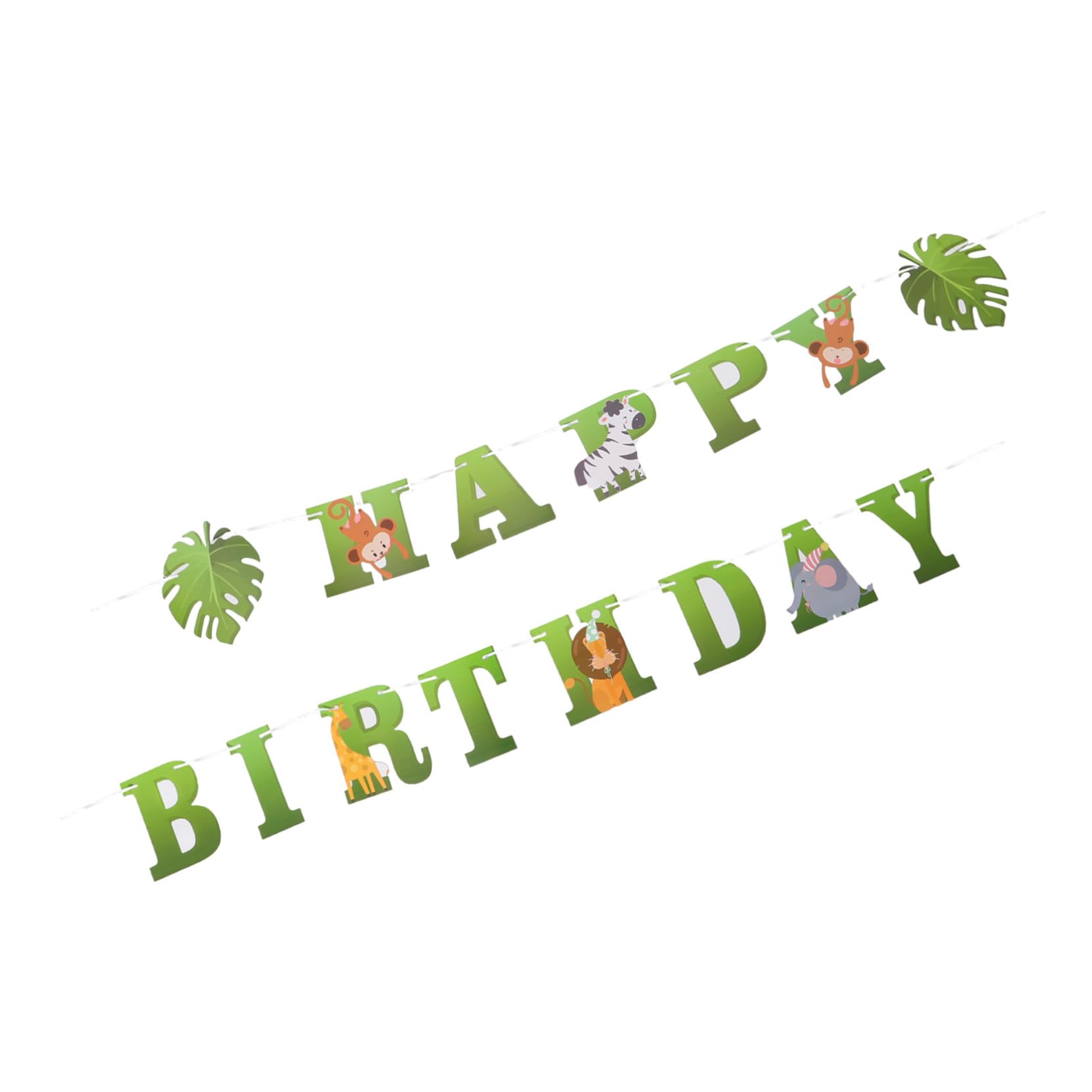 Alasum 5juegos Banner De Cumpleaños De Animales Coloridos Para Fiesta Infantil Decoraciones De Fiesta De Tema Jungle Banderín De Feliz Cumpleaños Para Celebraciones De Niño Niña y