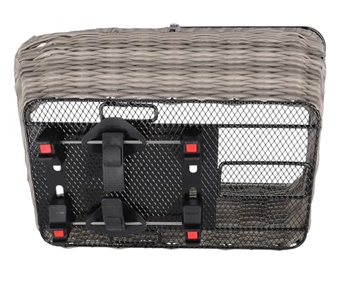 KLICKFix Structura GT Korbklip Fahrradkorb, Schilf Grau, 20 x 24 x 44 cm, 18 l