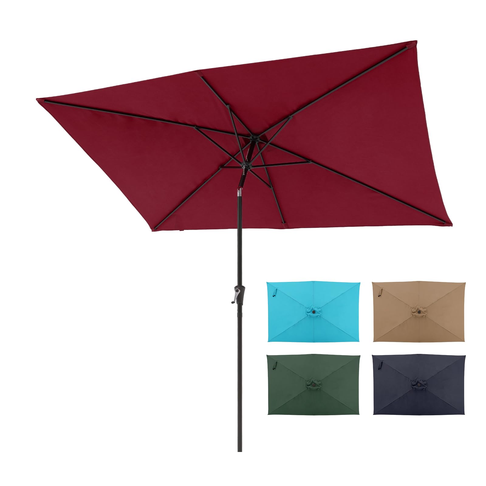 cobana rectangle patio umbrella COBANA: 9.8*6.6ft Rectangular Team:Arizona Cardinals Black Bat Wing Backpack Disallow PayPal & Amazon Checkout shading needs and protect