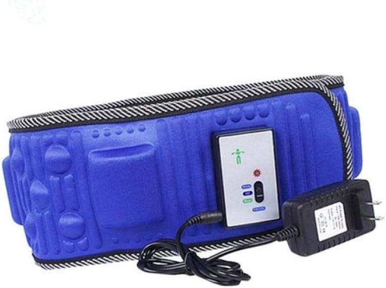 Electric Abdominal Stimulator Body Vibrating Slimming Belt Belly Muscle Waist Trainer Massager X5 Times Weight Loss Fat Burning-US Plug